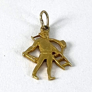 Lucky Chimney Sweep 9K Yellow Gold Charm Pendant