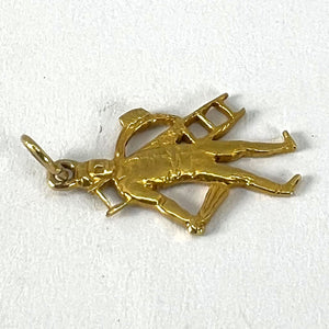 Lucky Chimney Sweep 9K Yellow Gold Charm Pendant