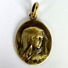 Load image into Gallery viewer, French Rasumny 18K Yellow Gold Virgin Mary Charm Pendant Medal
