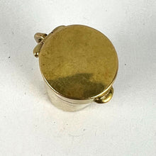 Load image into Gallery viewer, Antique French Pill Box or Miniature Etui 18K Yellow Gold Charm Pendant
