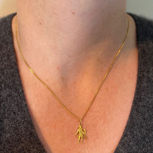 Lucky Chimney Sweep 9K Yellow Gold Charm Pendant