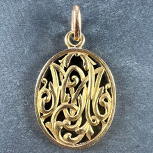 Load image into Gallery viewer, Antique French 18K Yellow Gold OM/MO Initials Monogram Charm Pendant
