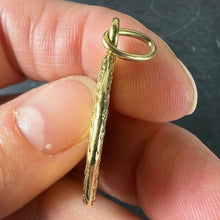 Load image into Gallery viewer, Augis French Plus Hier Ruby Diamond 18K Yellow Gold Love Charm Pendant
