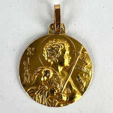 Load image into Gallery viewer, French Saint John the Baptist Jean 18K Yellow Gold Medal Pendant
