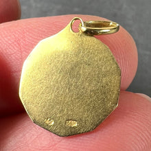 Load image into Gallery viewer, Italian Saint Therese 18K Yellow Gold Charm Medal Pendant
