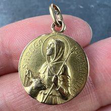 Load image into Gallery viewer, French Saint Germaine Germane 18K Yellow Gold Medal Pendant
