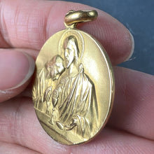 Load image into Gallery viewer, Large French Religious Jesus Christ Holy Communion 18K Yellow Gold Medal Pendant
