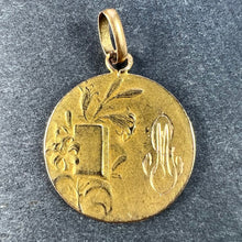 Load image into Gallery viewer, French 18K Yellow Gold Virgin Mary Virgo Virginum Medal Pendant
