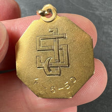 Load image into Gallery viewer, French Paul Brandt St Christopher 18K Yellow Gold Charm Pendant Medal
