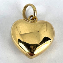 Load image into Gallery viewer, 18K Yellow Gold Puffy Love Heart Charm Pendant
