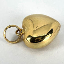 Load image into Gallery viewer, 18K Yellow Gold Puffy Love Heart Charm Pendant
