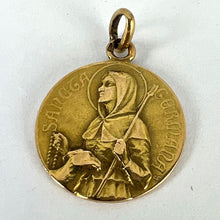 Load image into Gallery viewer, French Saint Germaine Germane 18K Yellow Gold Medal Pendant
