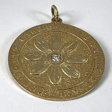 Load image into Gallery viewer, Merrin Let Me Count The Ways Daisy 14K Yellow Gold Diamond Love Pendant
