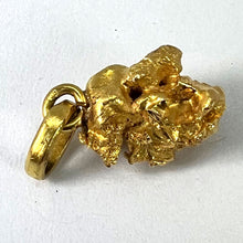 Load image into Gallery viewer, Natural Yellow Gold Nugget 18K Charm Pendant
