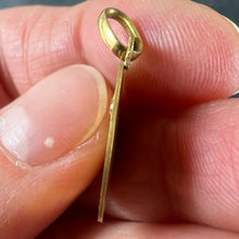 Load image into Gallery viewer, Vintage French Lucky Star of Love 18K Yellow Gold Ruby Charm Pendant
