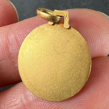 Load image into Gallery viewer, Vintage French Lucky Star of Love 18K Yellow Gold Ruby Charm Pendant
