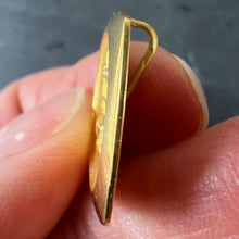 Load image into Gallery viewer, Augis French Plus Qu’Hier Ruby Diamond 18K Yellow Gold Love Charm Pendant
