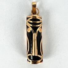 Load image into Gallery viewer, Tiki Mask Touch Wood 14K Rose Gold Good Luck Charm Pendant
