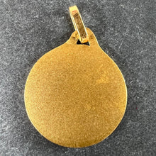 Load image into Gallery viewer, Vintage French St Christopher 18K Yellow Gold Religious Medal Pendant
