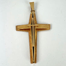Load image into Gallery viewer, French 18K Yellow Gold Cross Pendant
