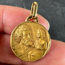 Load image into Gallery viewer, Vintage French KimberleySaint Christopher 18K Yellow Gold Medal Pendant
