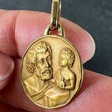 Load image into Gallery viewer, Vintage French KimberleySaint Christopher 18K Yellow Gold Medal Pendant
