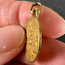 Load image into Gallery viewer, Vintage French KimberleySaint Christopher 18K Yellow Gold Medal Pendant
