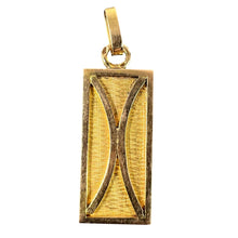 Load image into Gallery viewer, French 18K Yellow Gold Zodiac Pisces Symbol Charm Pendant
