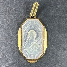 Load image into Gallery viewer, French St Therese Mother of Pearl 18K Yellow Gold Charm Pendant
