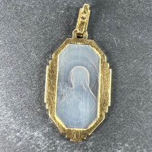 Load image into Gallery viewer, French St Therese Mother of Pearl 18K Yellow Gold Charm Pendant
