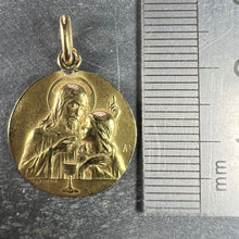 Load image into Gallery viewer, French Lasserre Jesus Christ Communion 18K Yellow Gold Medal Charm Pendant
