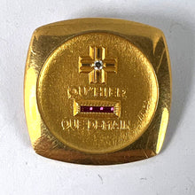 Load image into Gallery viewer, Augis French Plus Qu’Hier Ruby Diamond 18K Yellow Gold Love Charm Pendant
