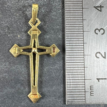 Load image into Gallery viewer, Vintage French 18K Yellow Gold Cross Pendant
