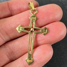 Load image into Gallery viewer, Vintage French 18K Yellow Gold Cross Pendant
