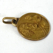 Load image into Gallery viewer, Vintage French KimberleySaint Christopher 18K Yellow Gold Medal Pendant
