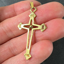 Load image into Gallery viewer, Vintage French 18K Yellow Gold Cross Pendant

