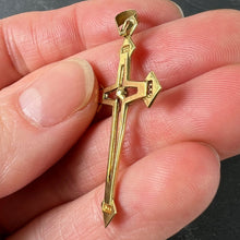Load image into Gallery viewer, Vintage French 18K Yellow Gold Cross Pendant
