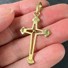 Load image into Gallery viewer, Vintage French 18K Yellow Gold Cross Pendant
