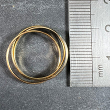Load image into Gallery viewer, Vintage French 18K White Rose Yellow Gold Trinity Russian Wedding Ring
