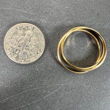 Load image into Gallery viewer, Vintage French 18K White Rose Yellow Gold Trinity Russian Wedding Ring
