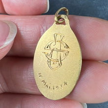 Load image into Gallery viewer, French Augis Mazzoni Virgin Mary 18K Yellow Gold Pendant
