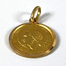 Load image into Gallery viewer, Italian Dio Ti Protegga God Protect You 18K Yellow Gold Charm Pendant
