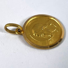 Load image into Gallery viewer, Italian Dio Ti Protegga God Protect You 18K Yellow Gold Charm Pendant
