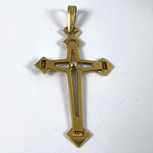 Load image into Gallery viewer, Vintage French 18K Yellow Gold Cross Pendant
