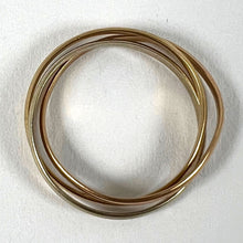 Load image into Gallery viewer, Vintage French 18K White Rose Yellow Gold Trinity Russian Wedding Ring
