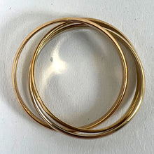 Load image into Gallery viewer, Vintage French 18K White Rose Yellow Gold Trinity Russian Wedding Ring
