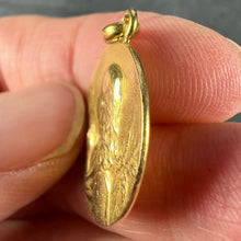 Load image into Gallery viewer, French 18K Yellow Gold Rasumny Wine and Wheat Harvest Charm Pendant
