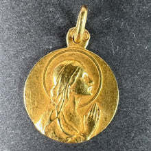 Load image into Gallery viewer, Antique French 18K Yellow Gold Virgin Mary Religious Pendant Medal

