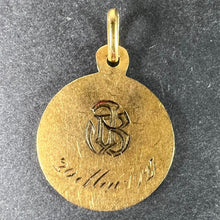Load image into Gallery viewer, Antique French 18K Yellow Gold Virgin Mary Religious Pendant Medal
