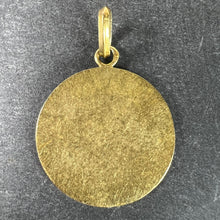 Load image into Gallery viewer, French Tairac Saint Christopher 18K Yellow Gold Religious Travel Medal Pendant
